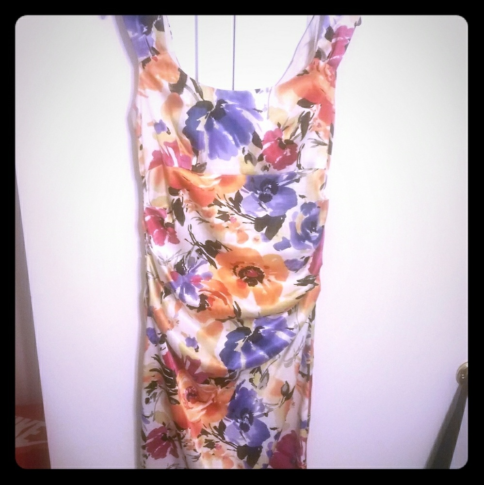 T length Floral dress